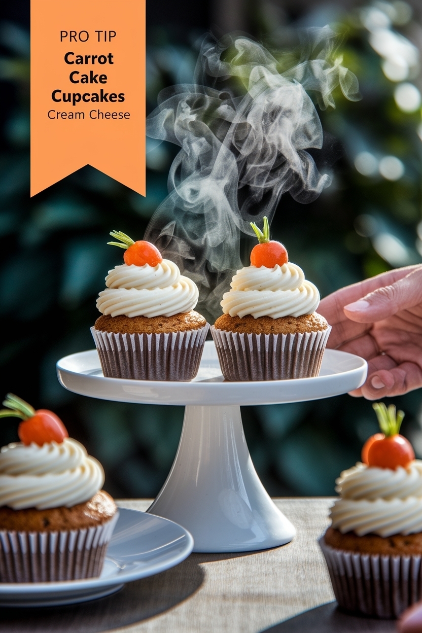 carrot cake cupcakes cream cheese