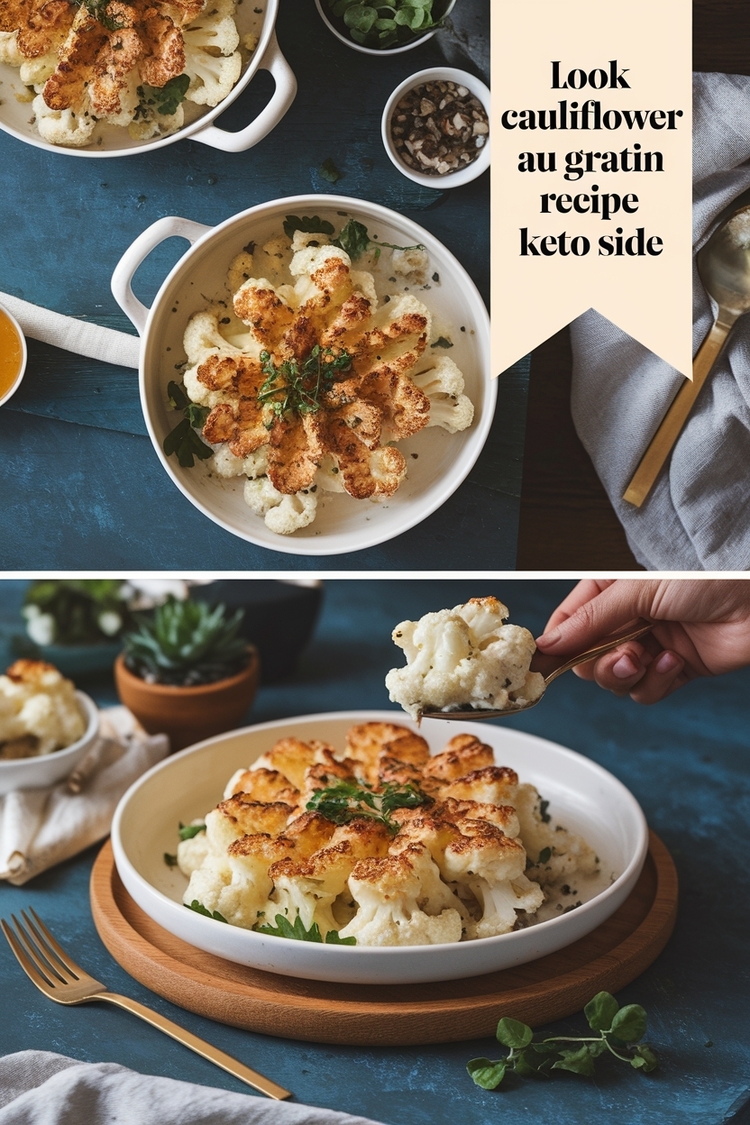 cauliflower au gratin recipe keto side