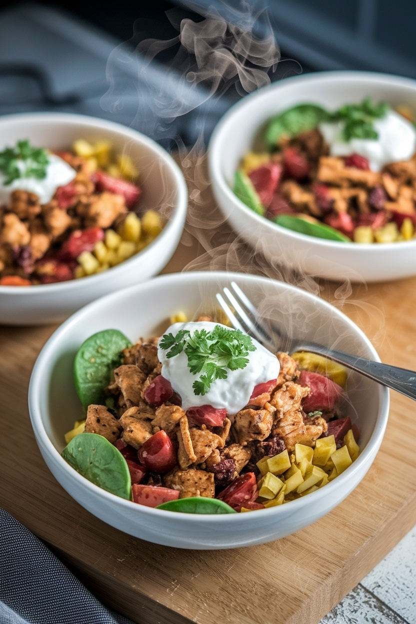 chicken fajita meal prep bowls recipe