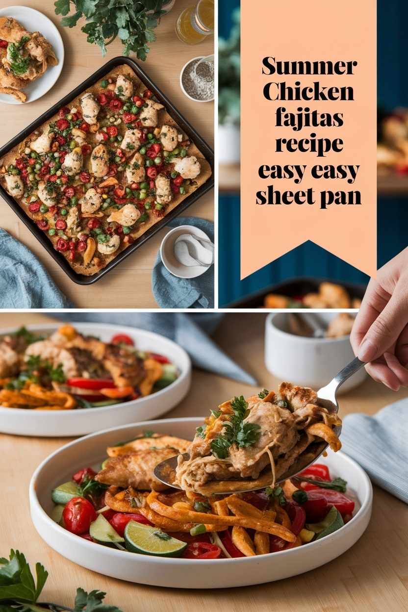 chicken fajitas recipe easy sheet pan