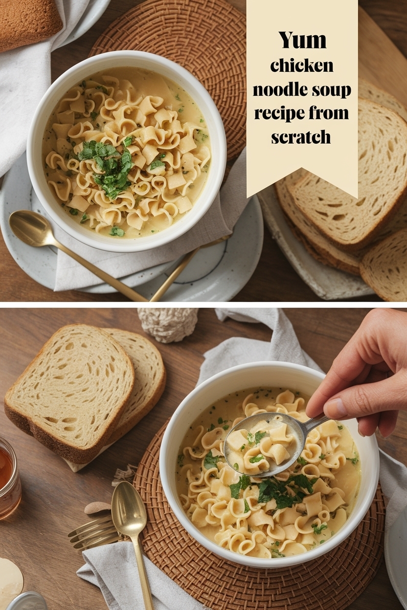 chicken noodle soup recipe from scratch