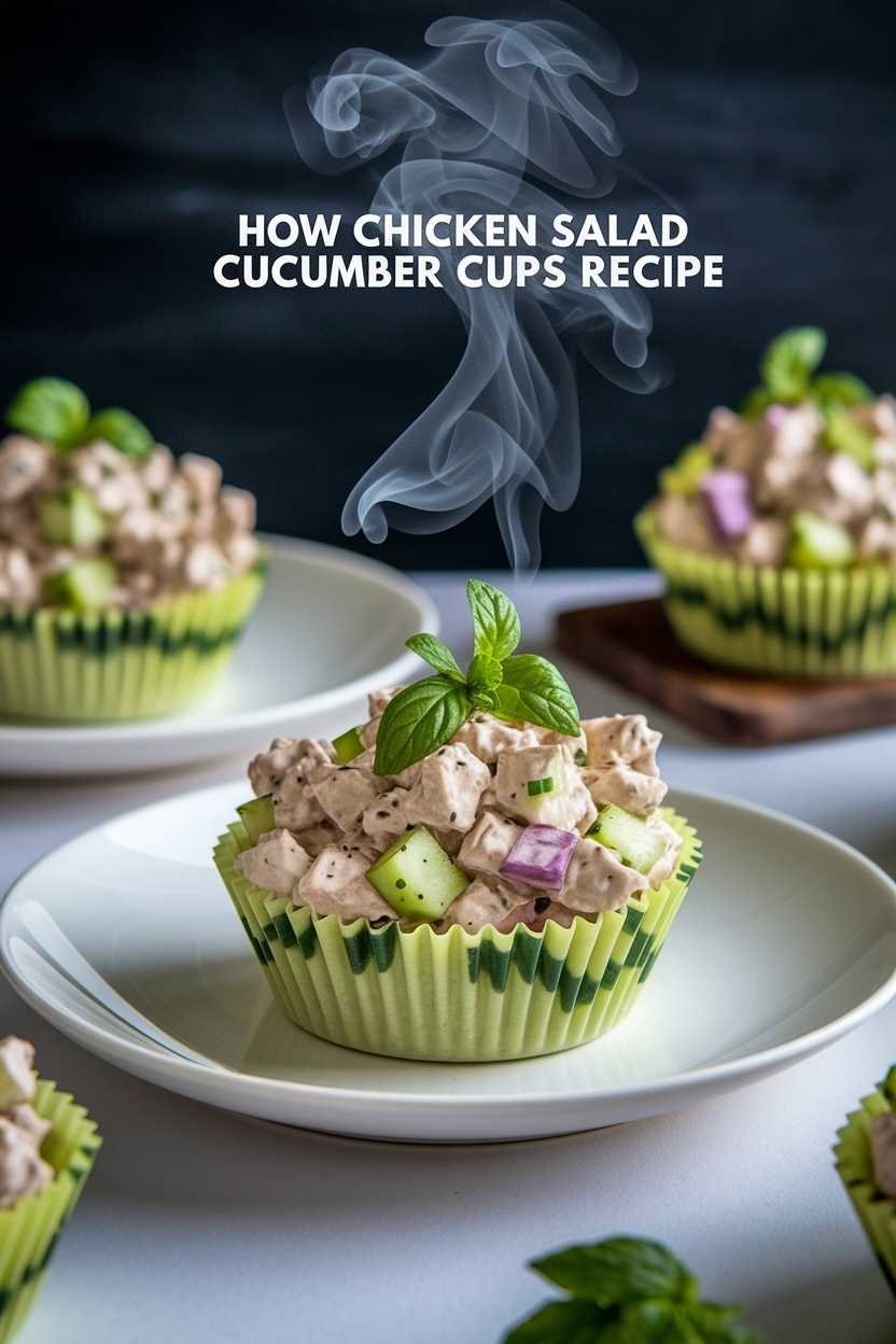 chicken salad cucumber cups recipe