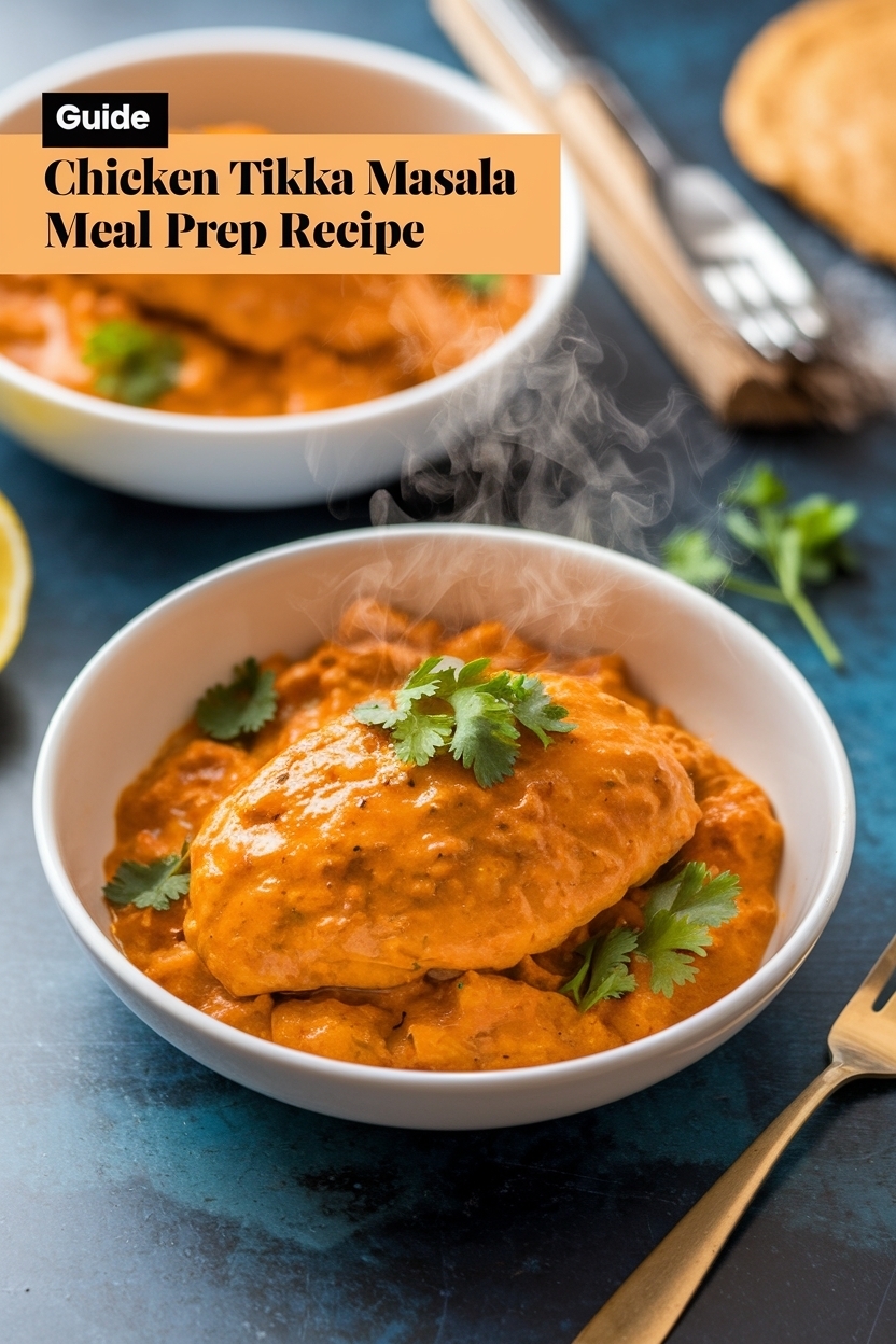 chicken tikka masala meal prep recipe