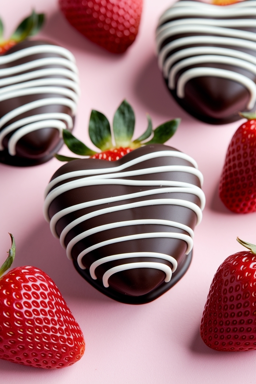 chocolate covered strawberry hearts easy