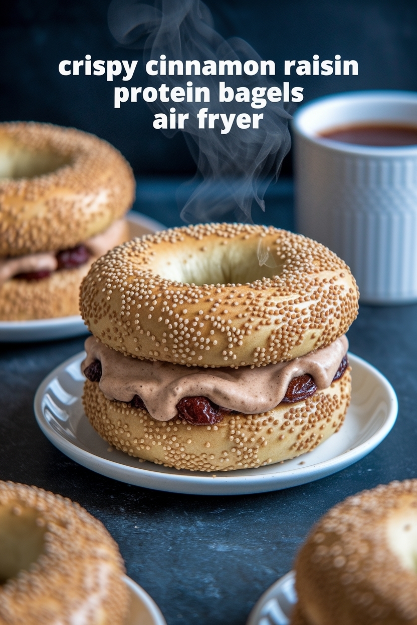 cinnamon raisin protein bagels air fryer