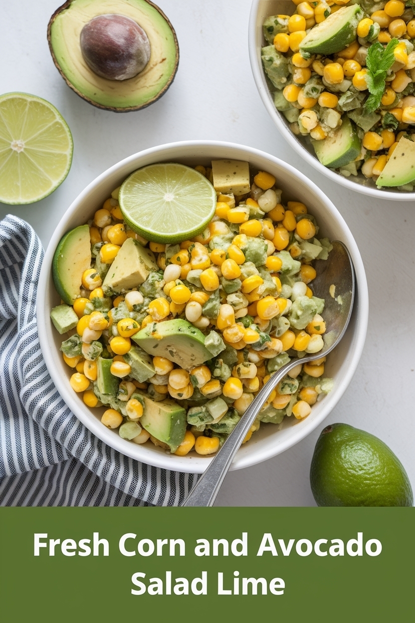 corn and avocado salad lime