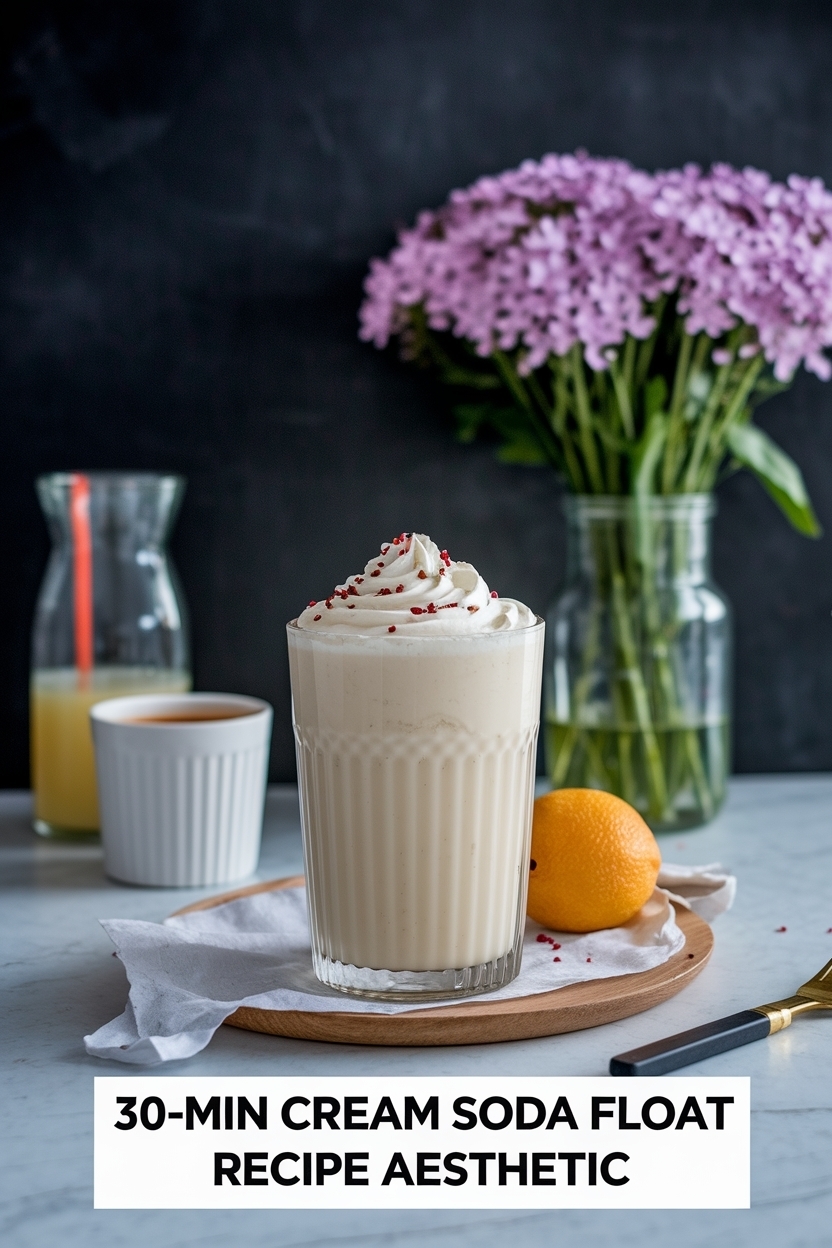 cream soda float recipe aesthetic