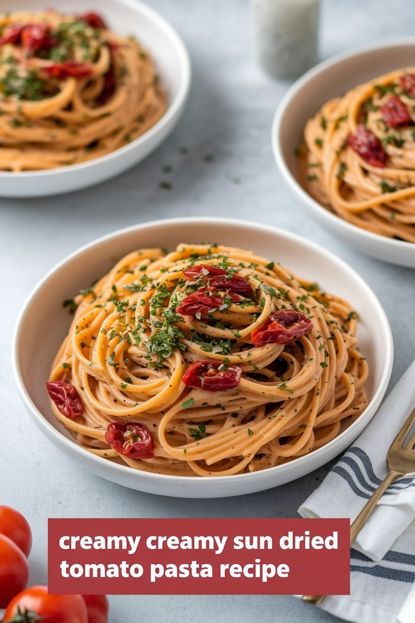 creamy sun dried tomato pasta recipe