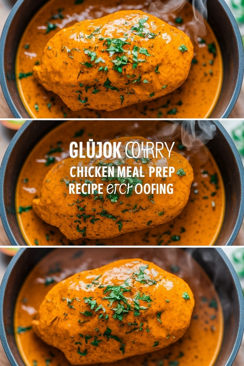 curry chicken meal prep recipe batch cooking