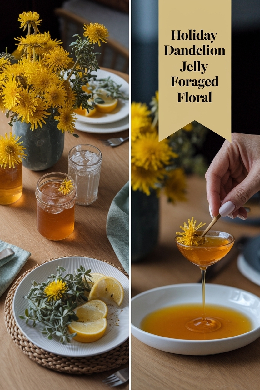 dandelion jelly foraged floral