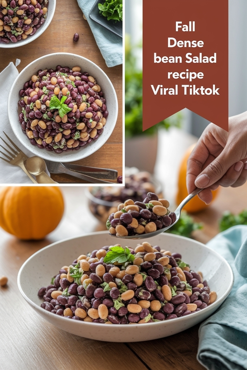 dense bean salad recipe viral tiktok