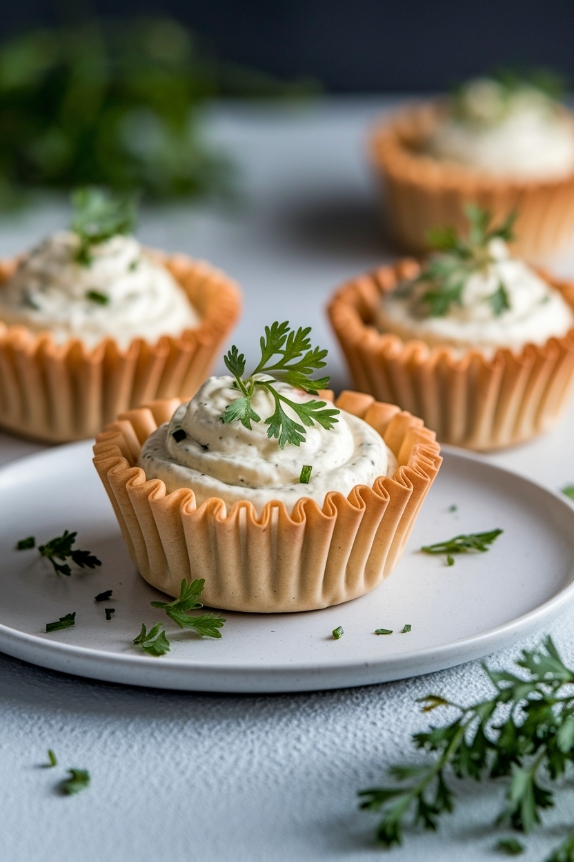 french onion dip phyllo cups recipe