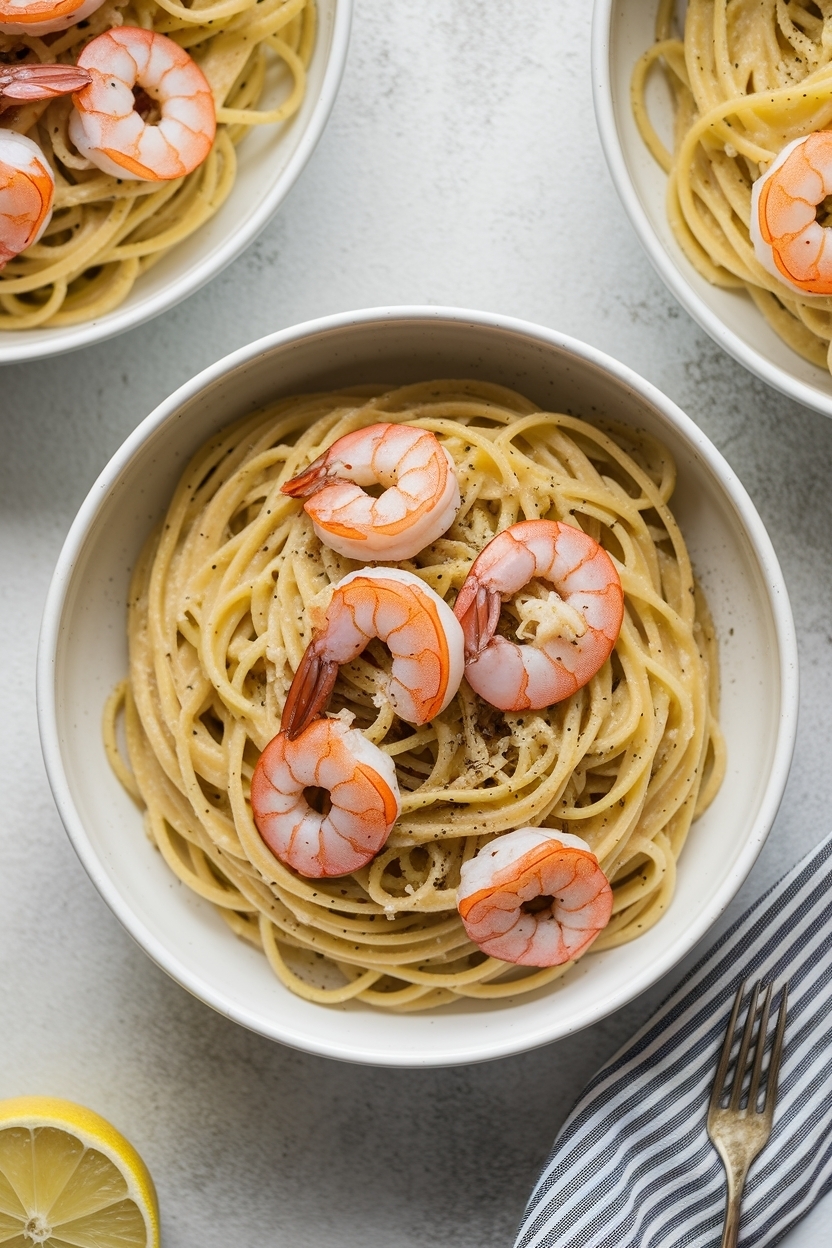 garlic butter shrimp pasta recipe