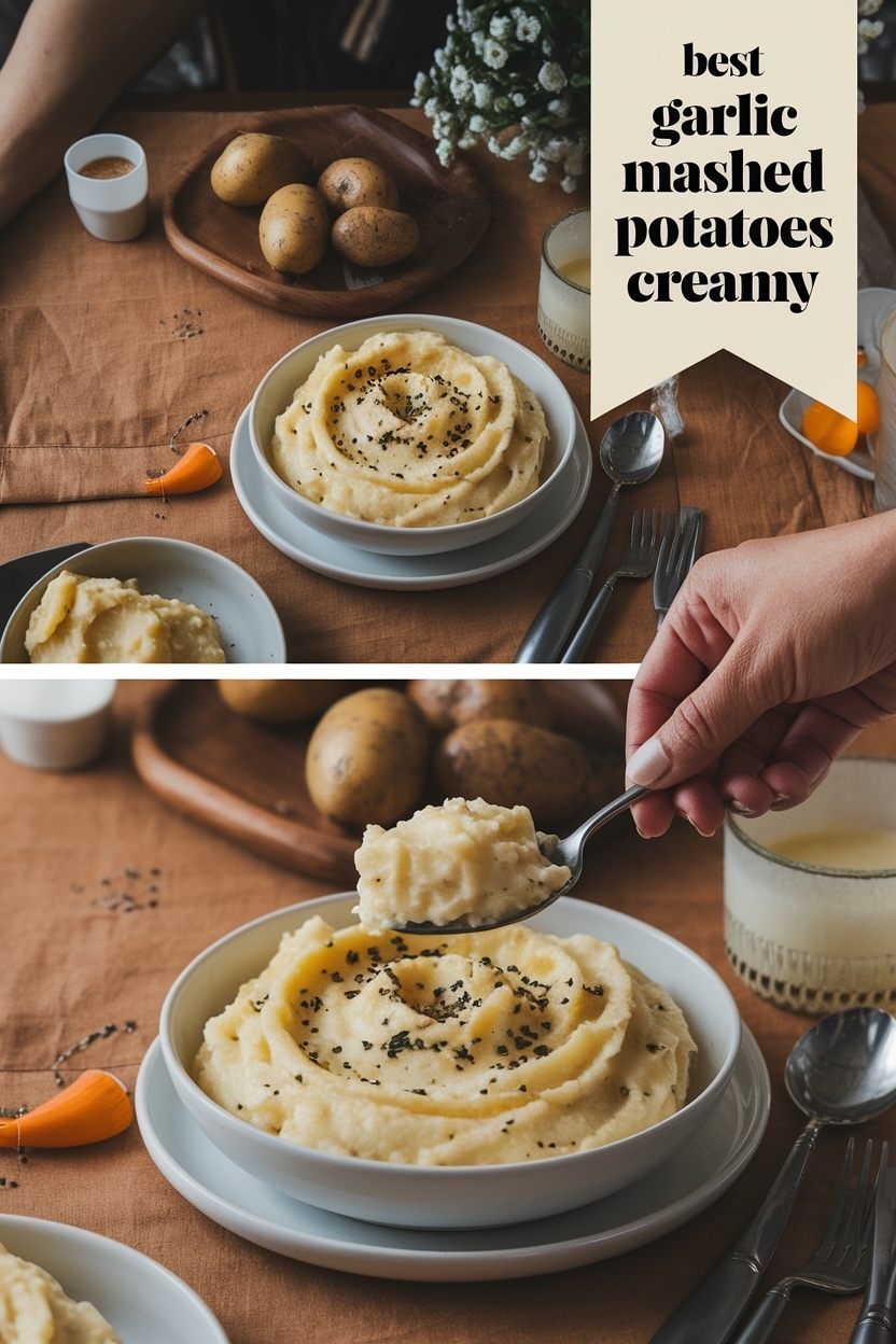 garlic mashed potatoes recipe creamy