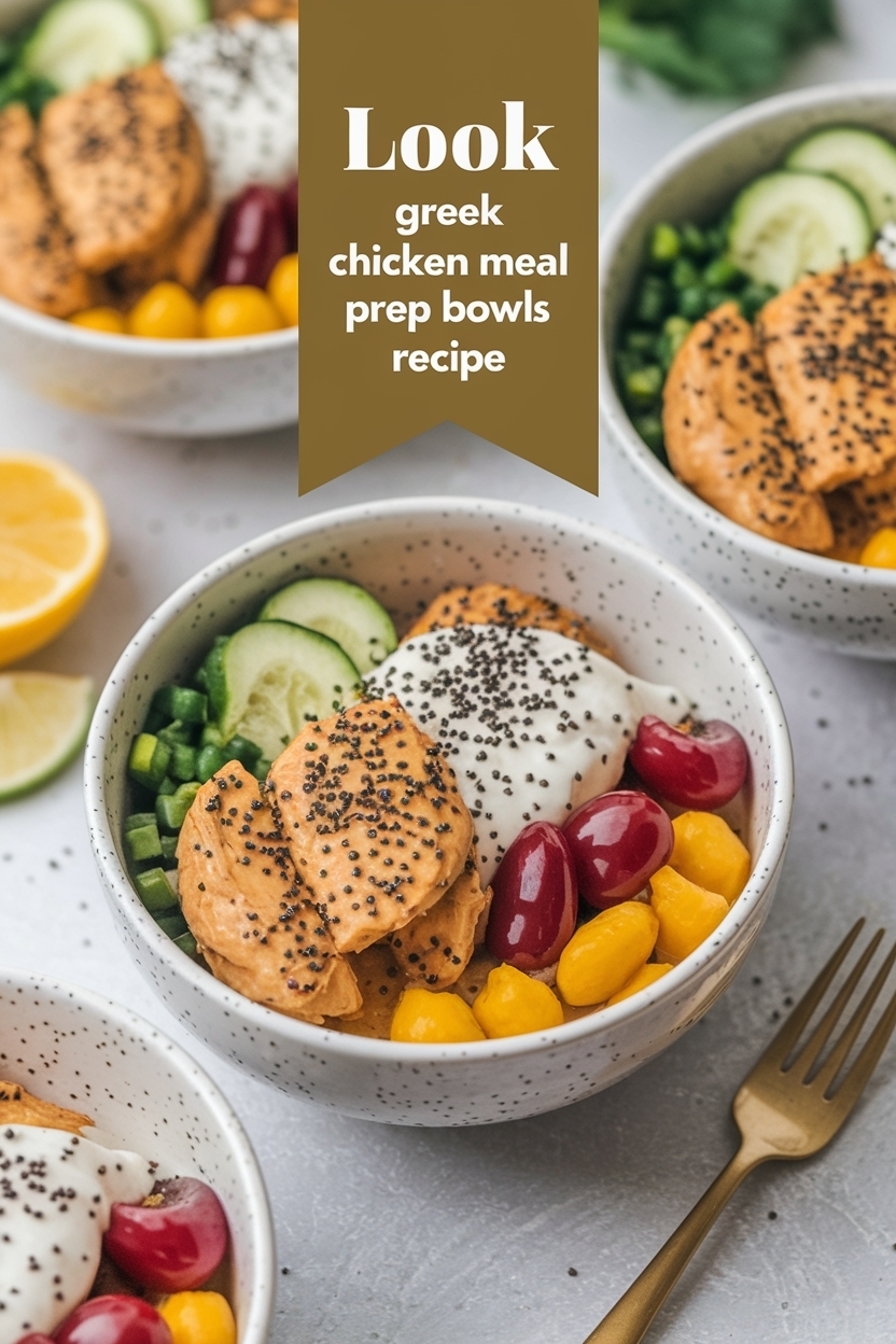 greek chicken meal prep bowls recipe