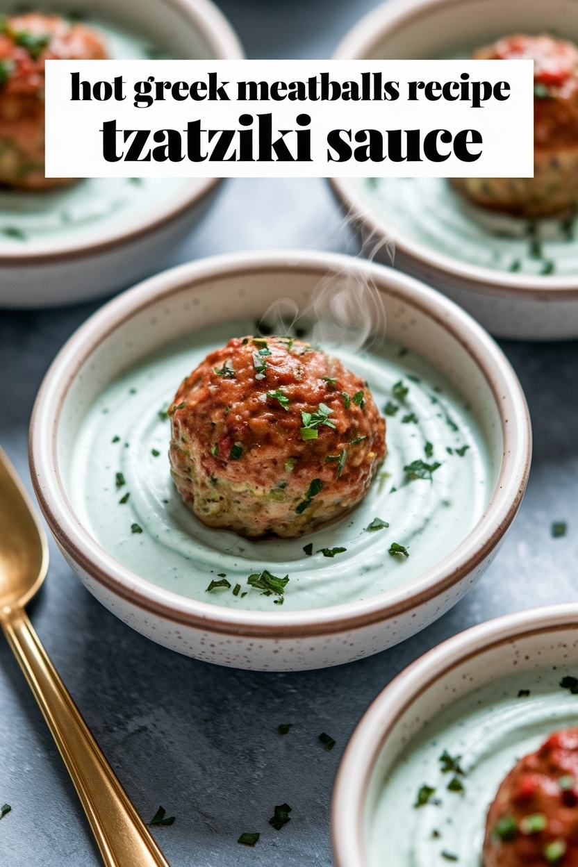 greek meatballs recipe tzatziki sauce