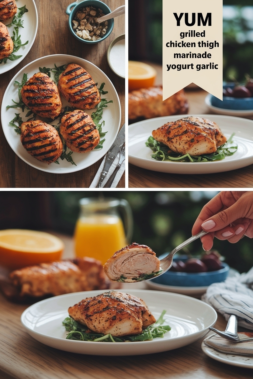 grilled chicken thigh marinade yogurt garlic