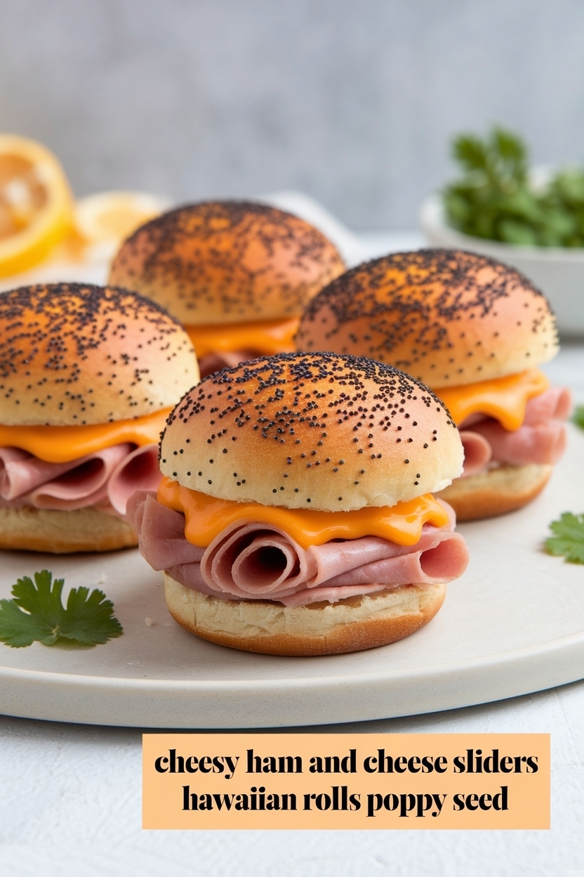 ham and cheese sliders hawaiian rolls poppy seed