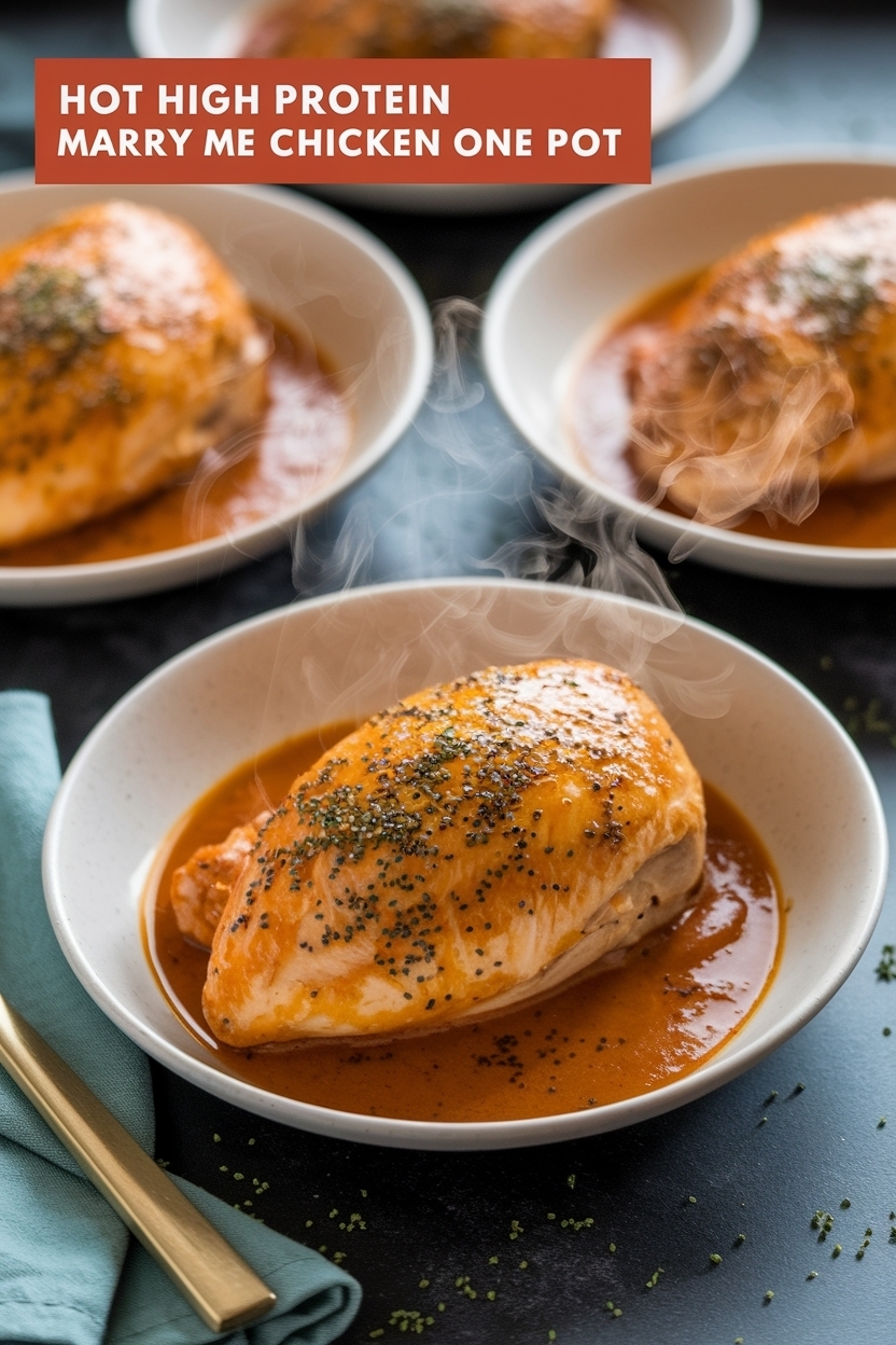 high protein marry me chicken one pot