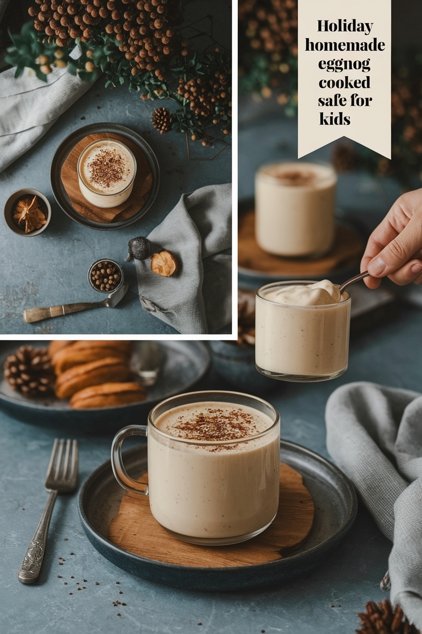 homemade eggnog cooked safe for kids