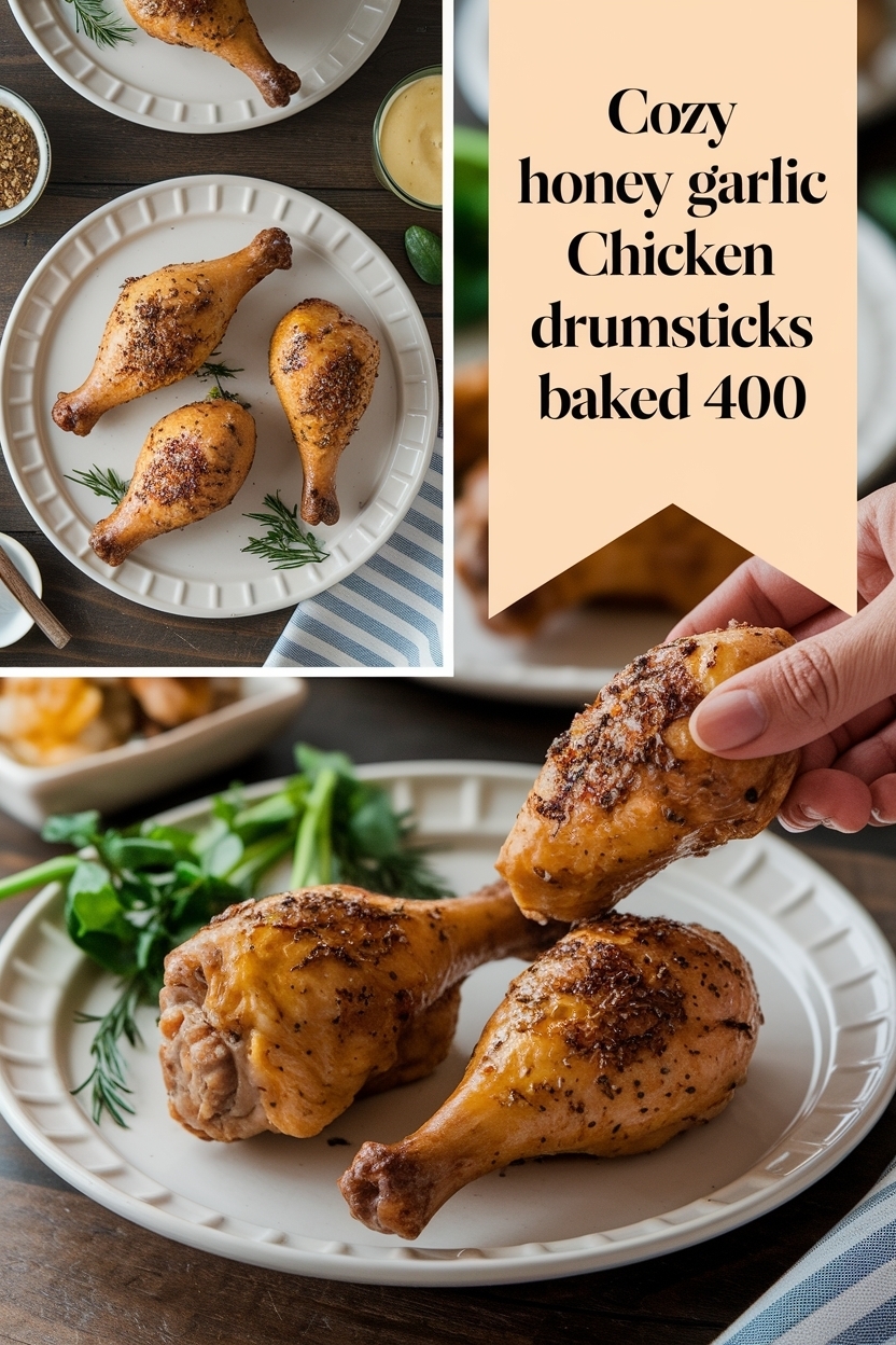 honey garlic chicken drumsticks baked 400