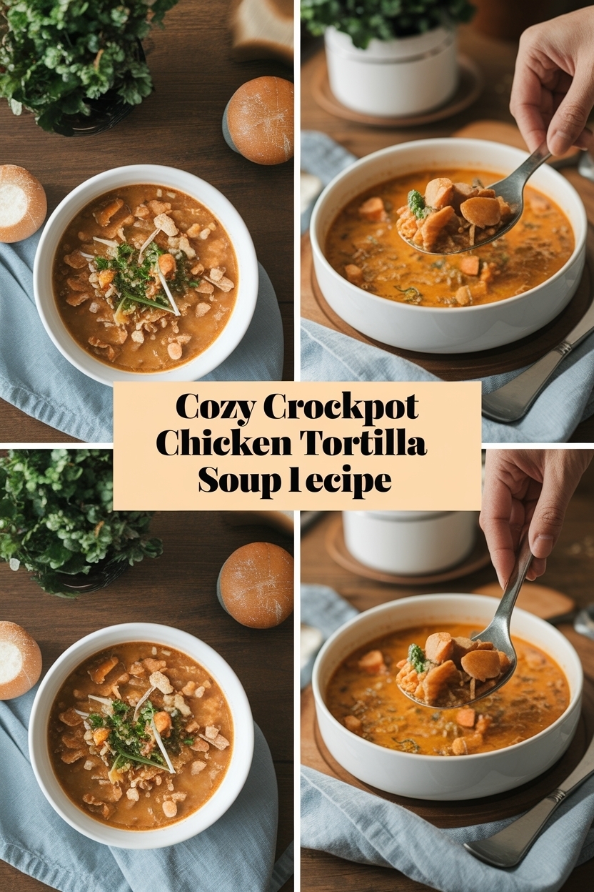 crockpot chicken tortilla soup recipe