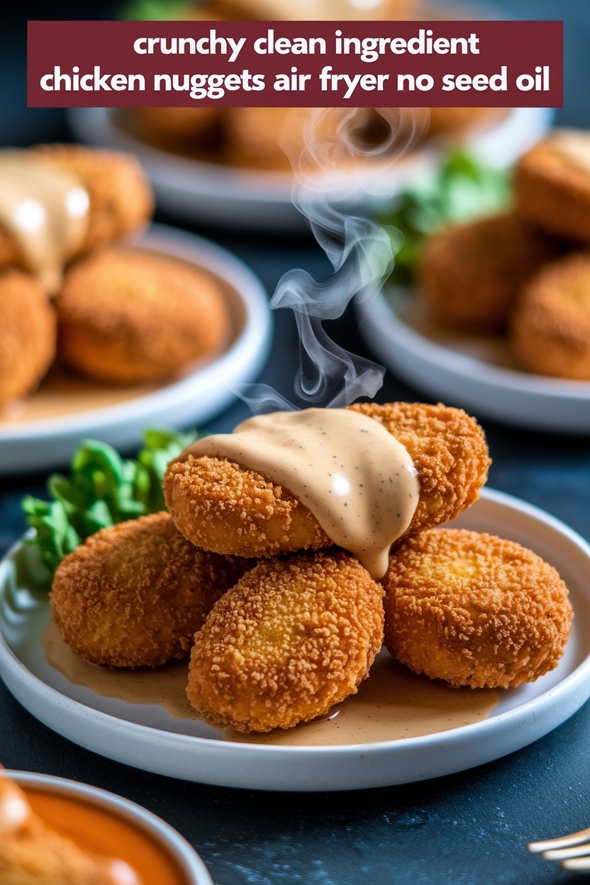 clean ingredient chicken nuggets air fryer no seed oil