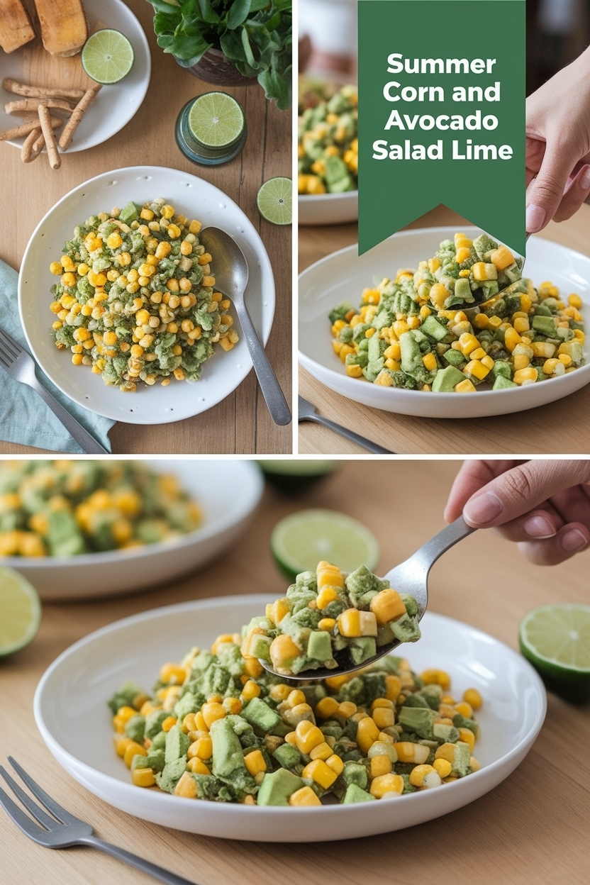 corn and avocado salad lime
