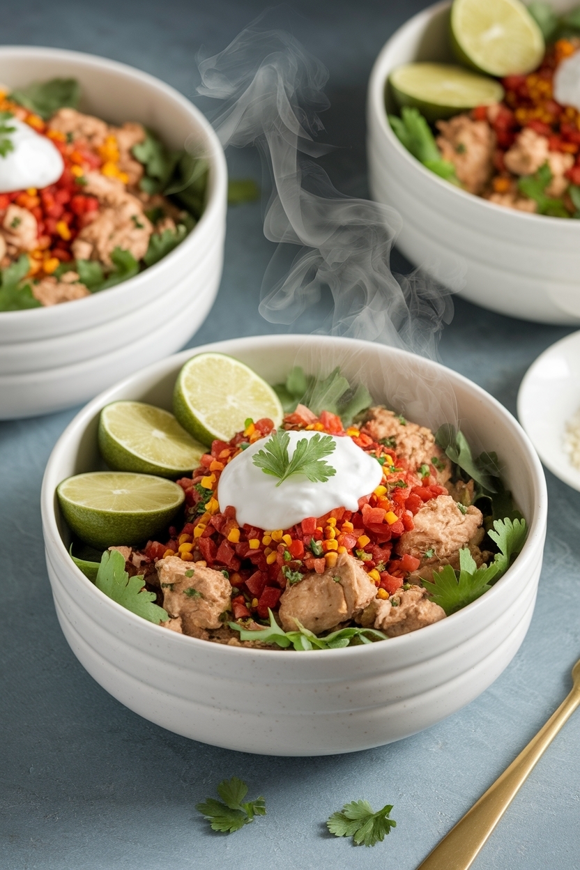 chicken burrito bowl recipe meal prep