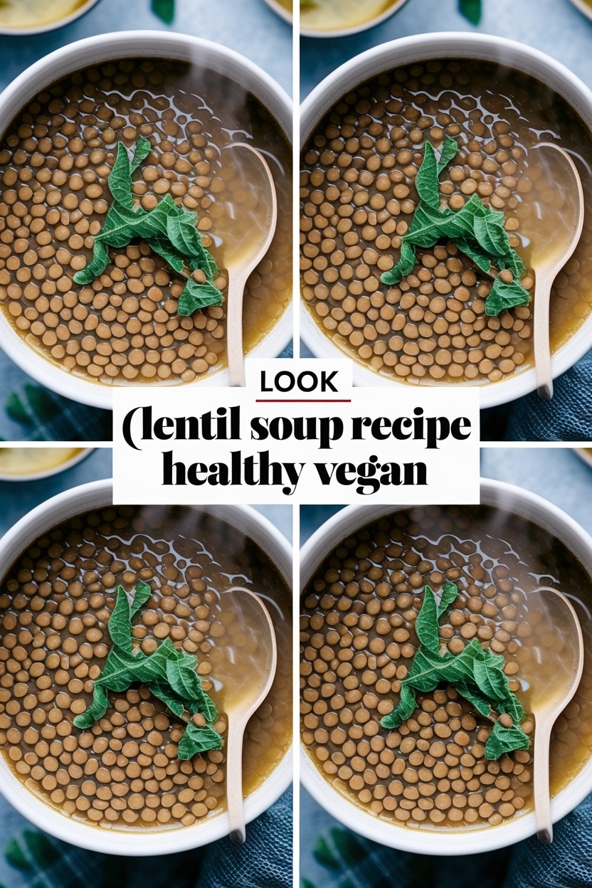 lentil soup recipe healthy vegan