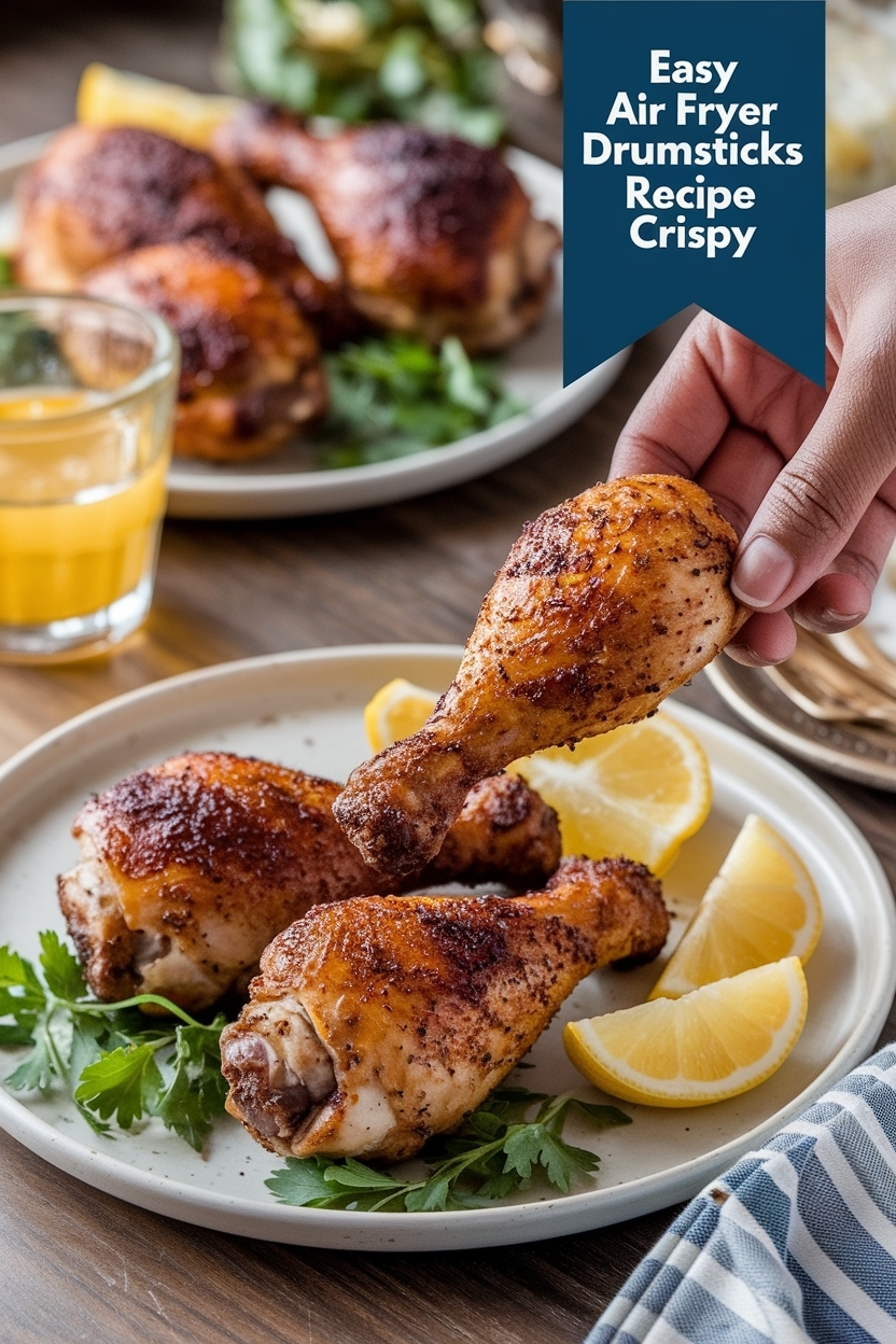 air fryer chicken drumsticks recipe crispy