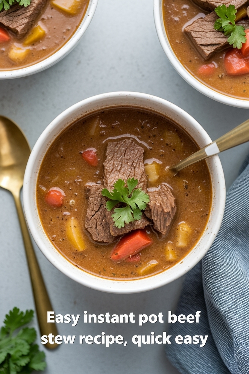 instant pot beef stew recipe quick easy