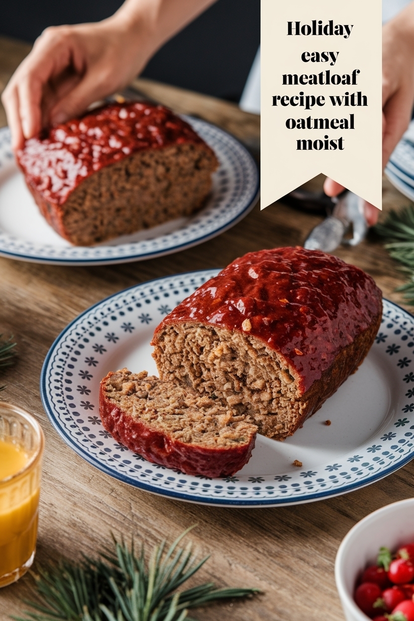 easy meatloaf recipe with oatmeal moist