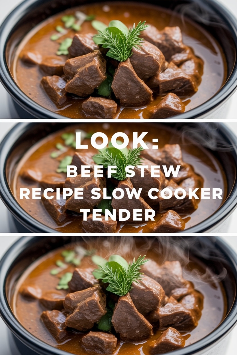 beef stew recipe slow cooker tender