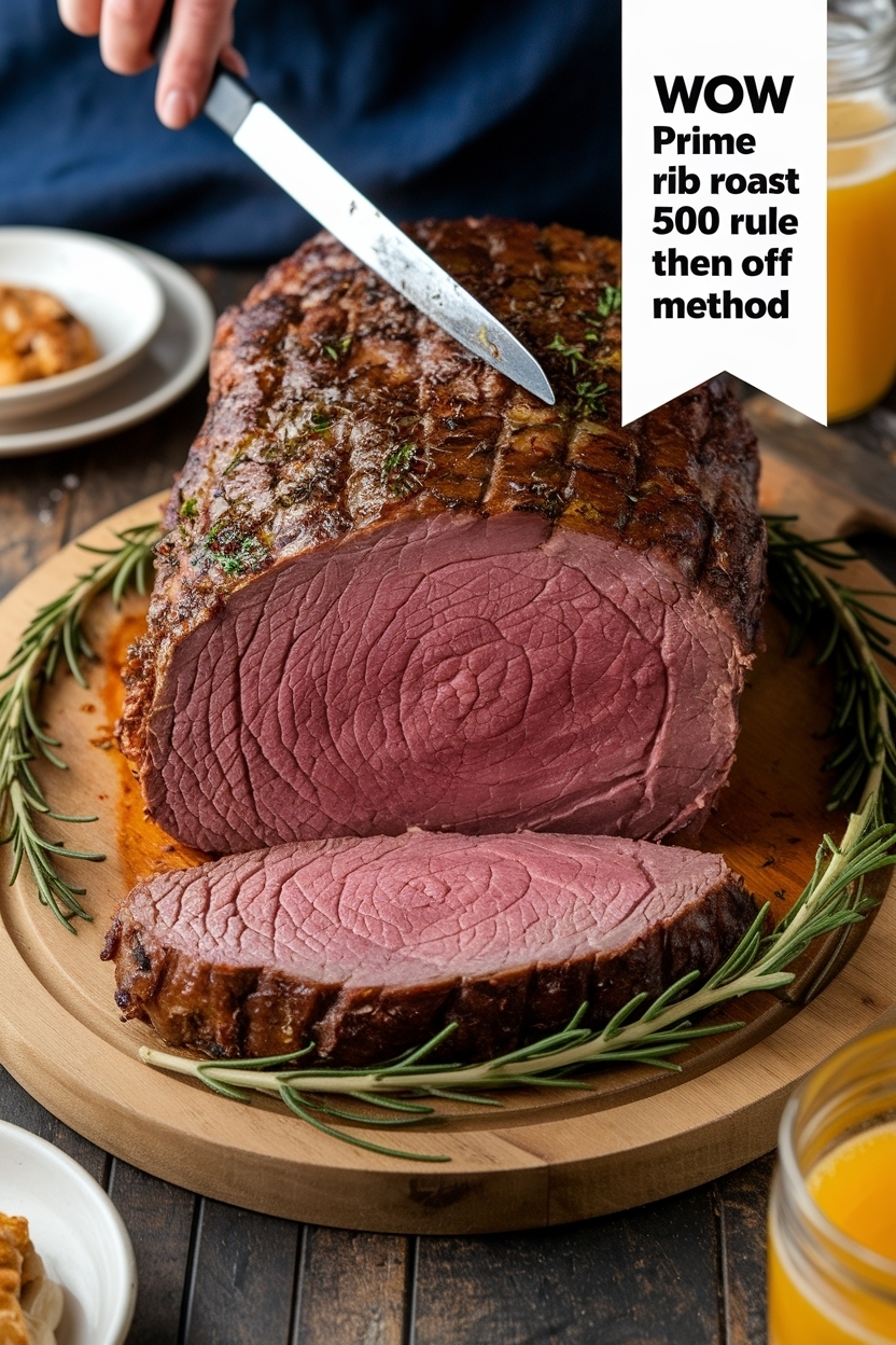 prime rib roast 500 rule then off method