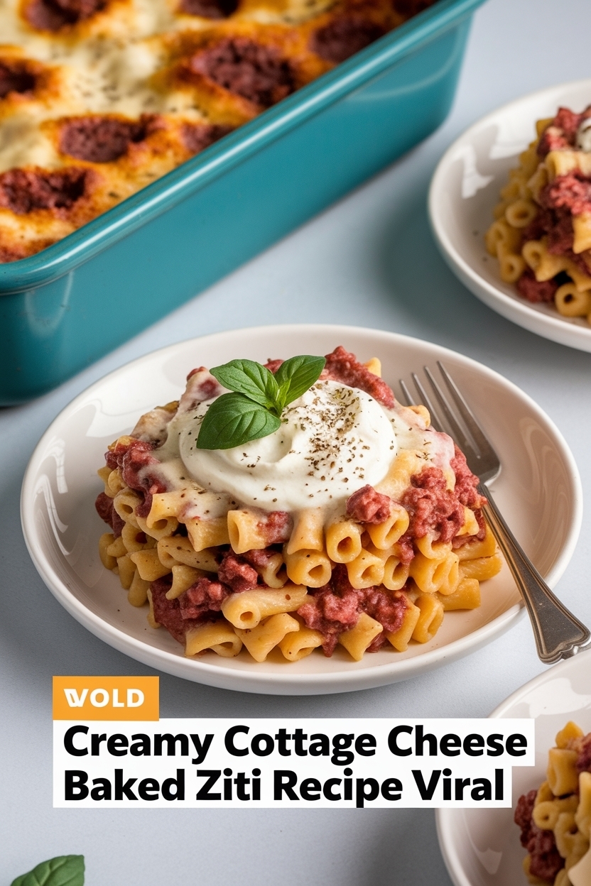 cottage cheese baked ziti recipe viral