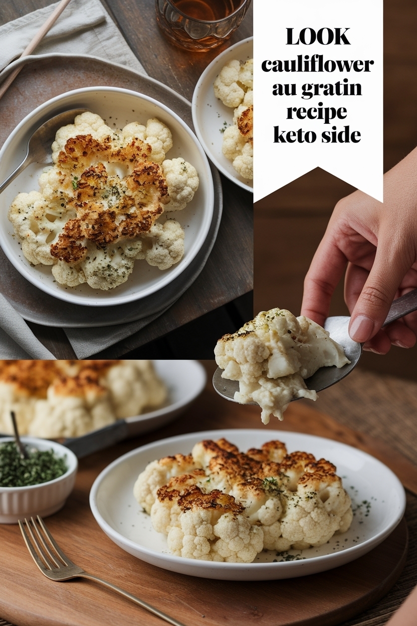cauliflower au gratin recipe keto side