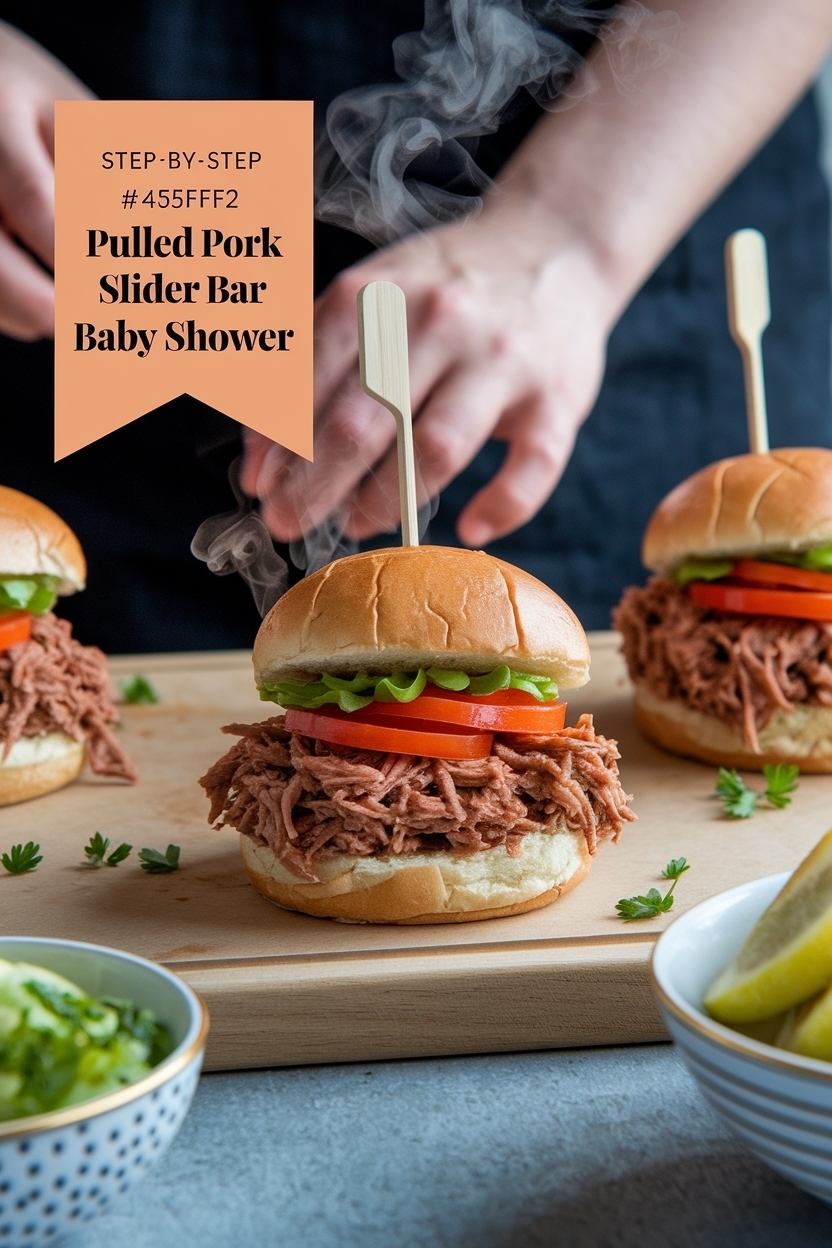pulled pork slider bar baby shower