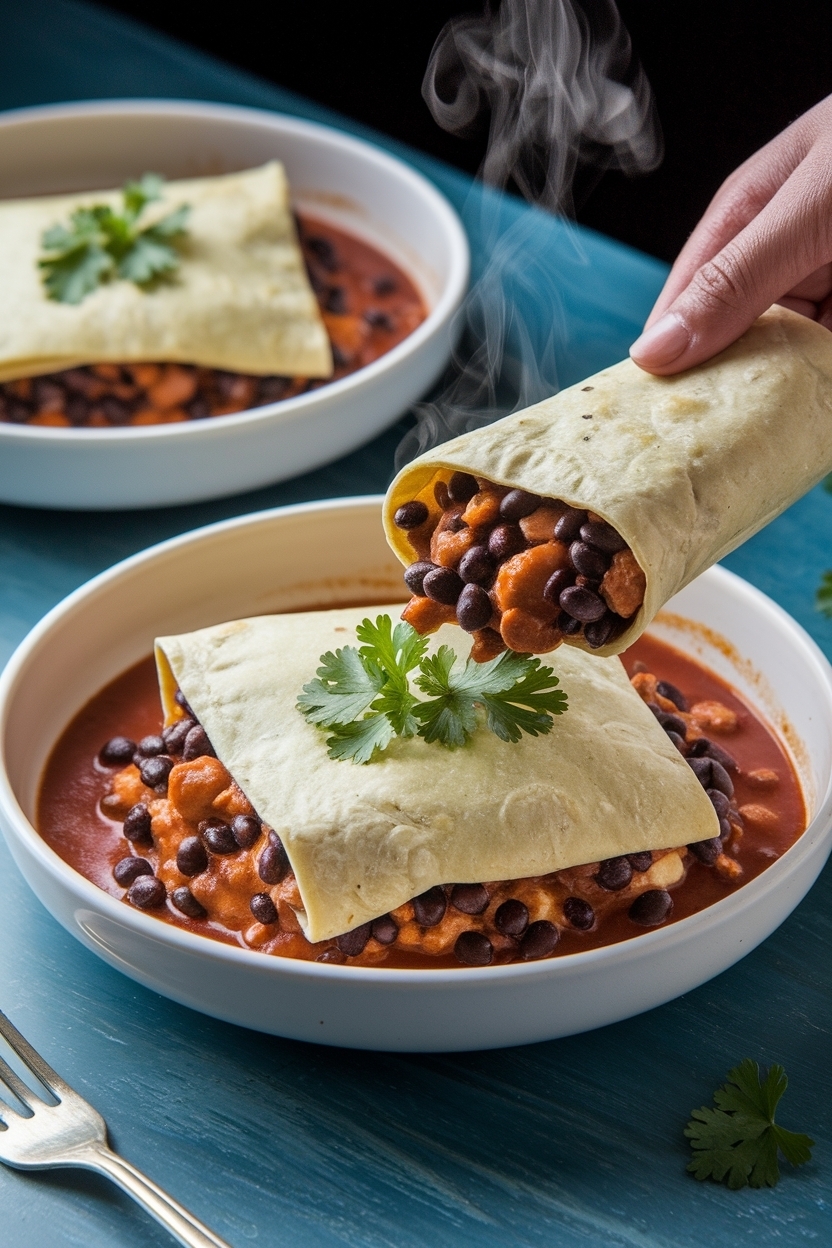 vegetarian enchiladas recipe black bean
