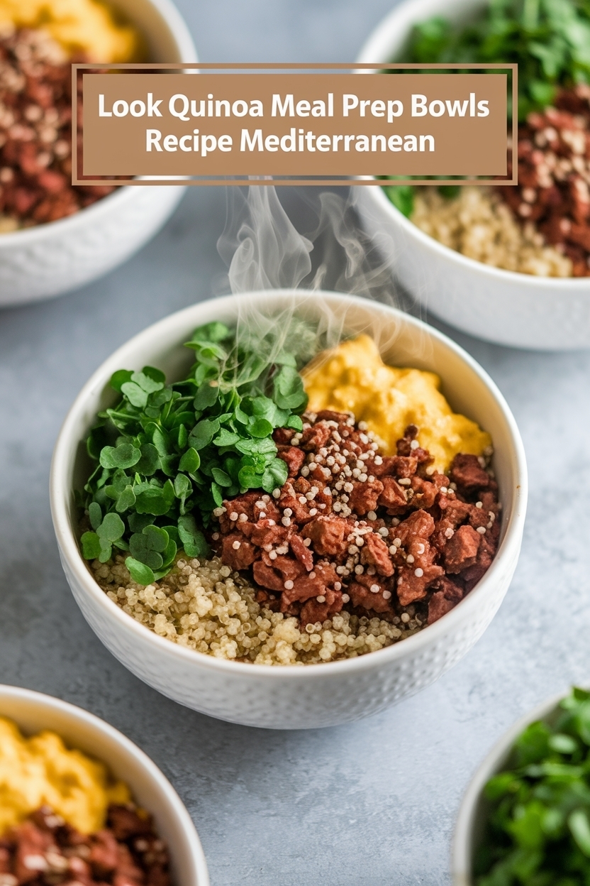 quinoa meal prep bowls recipe mediterranean
