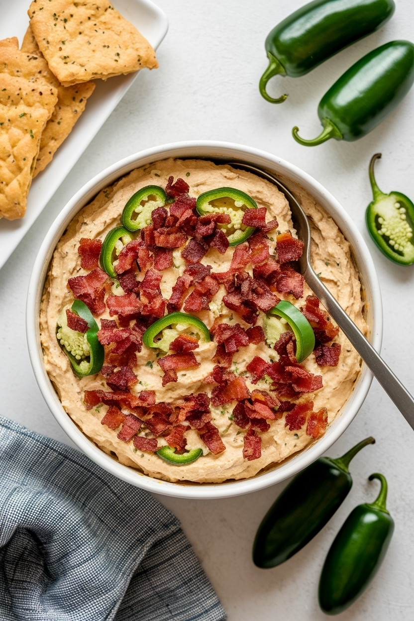 baked jalapeño popper dip with bacon