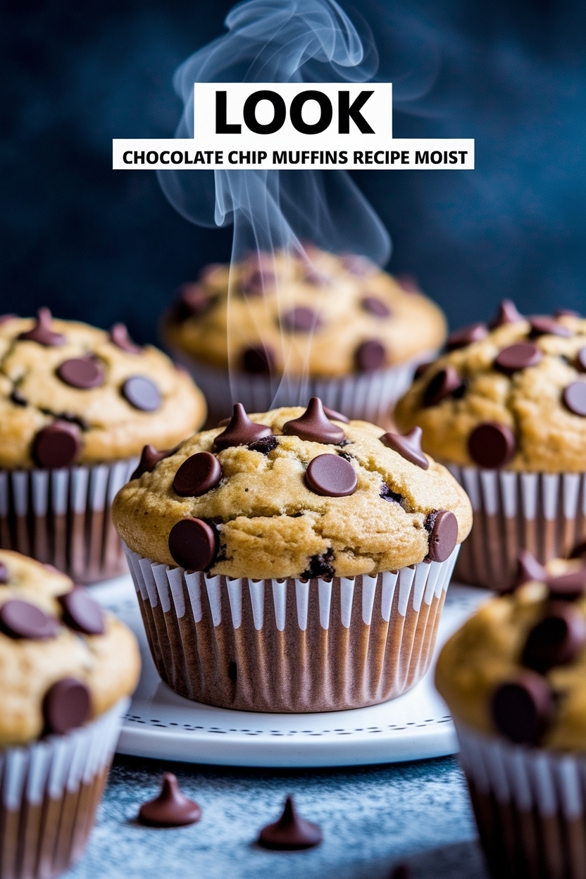 chocolate chip muffins recipe moist