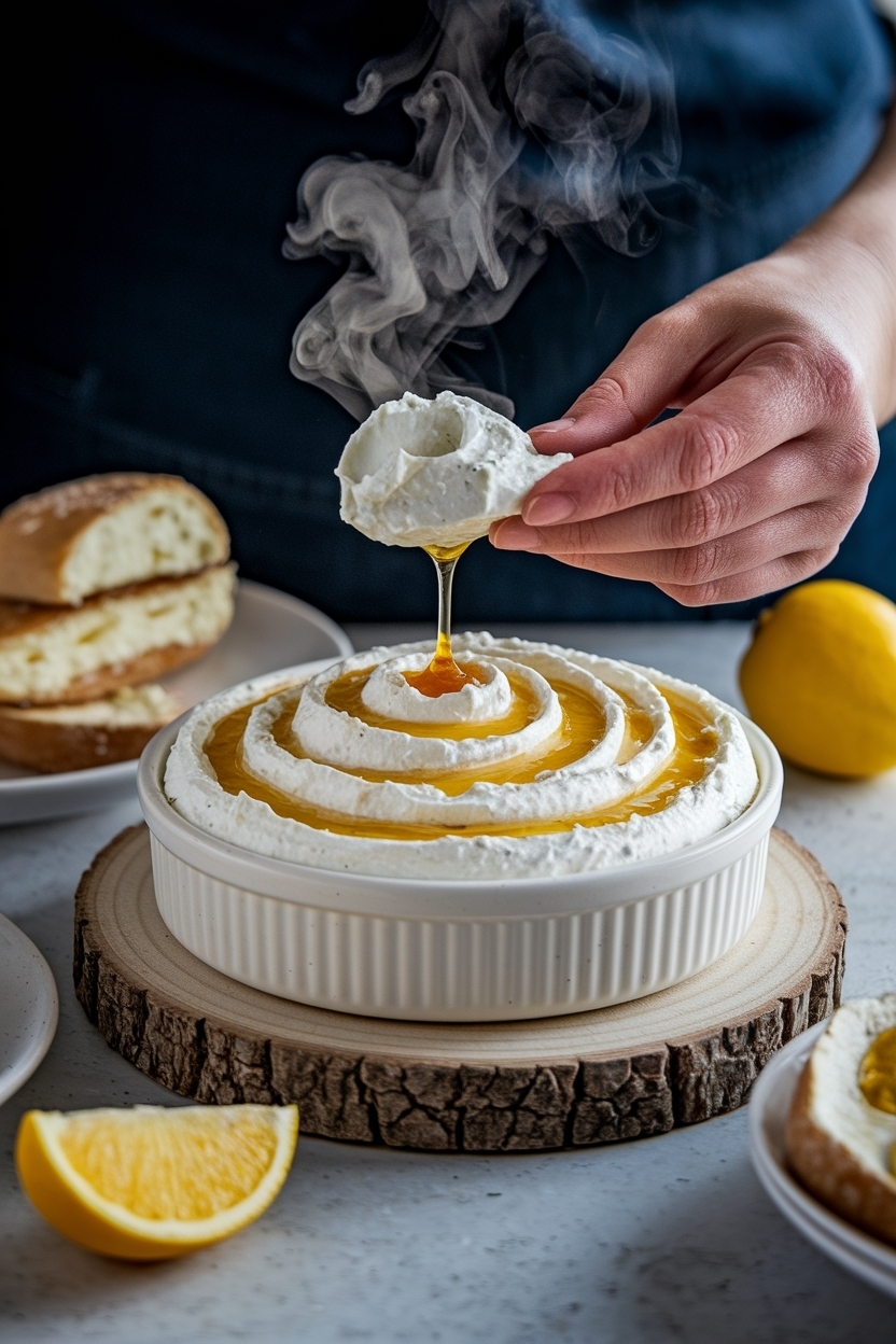 whipped feta dip recipe baked with honey