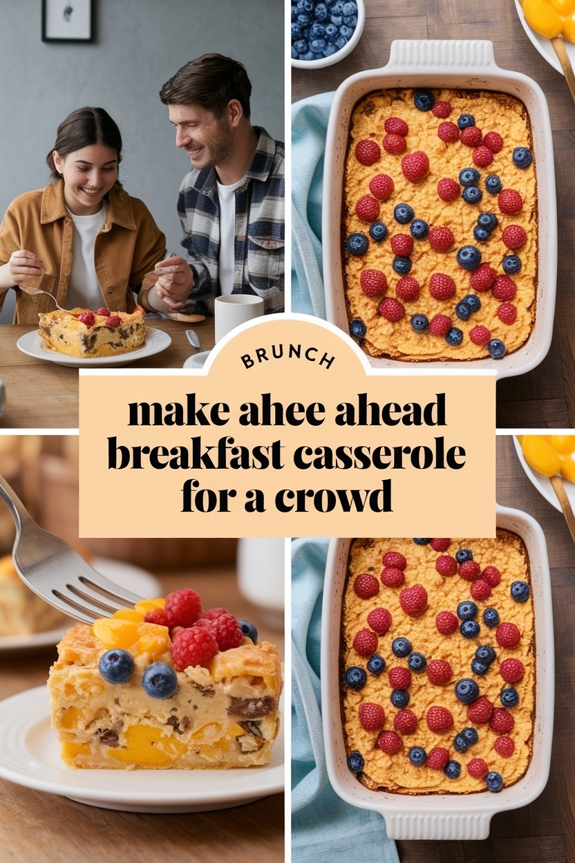make ahead breakfast casserole for a crowd