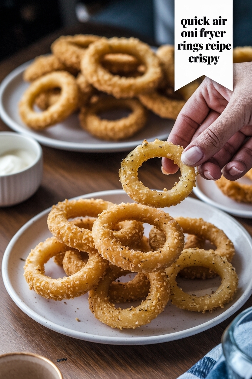 air fryer onion rings recipe crispy