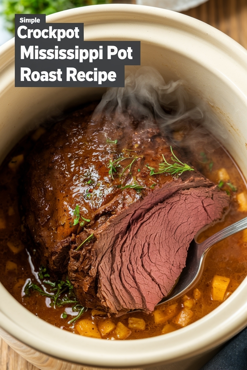 crockpot mississippi pot roast recipe