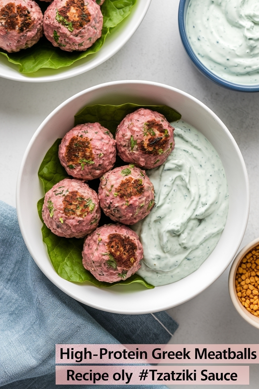 greek meatballs recipe tzatziki sauce