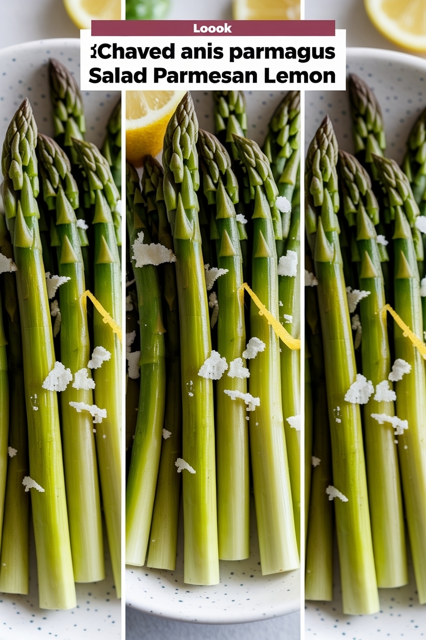 shaved asparagus salad parmesan lemon