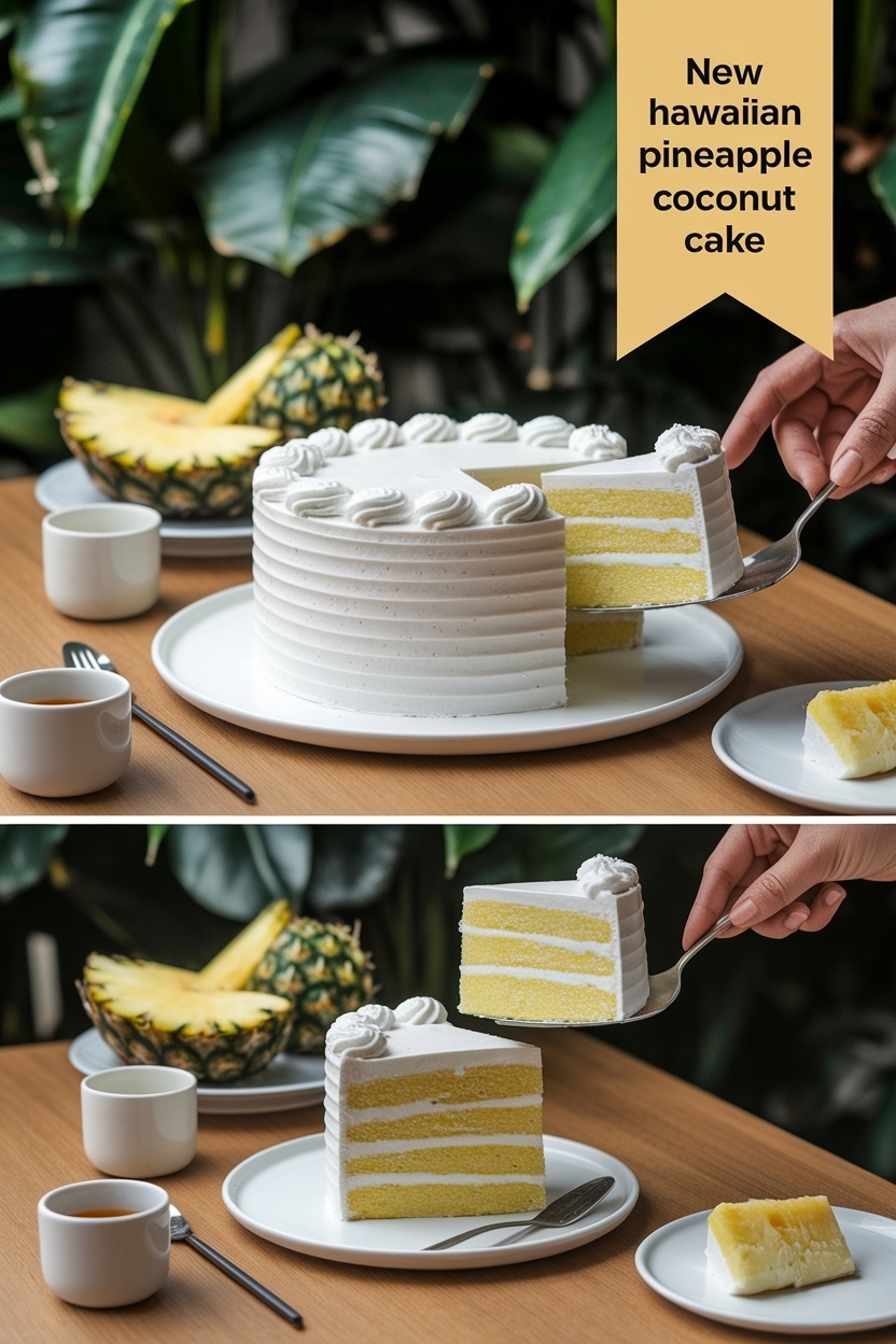 hawaiian pineapple coconut cake