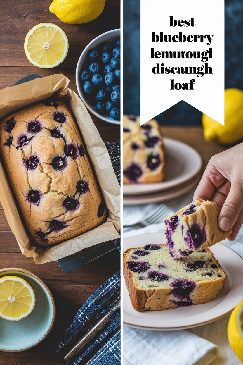 blueberry lemon sourdough discard loaf